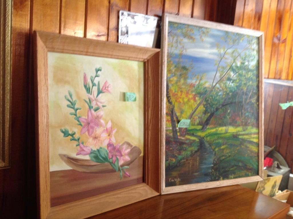 Two hand painted pictures