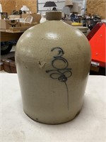 3 Gallon Salt Glaze Cobalt Beehive Jug