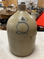 3 Gallon Salt Glaze Cobalt Stoneware Jug