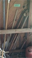Mop handle and iron bars