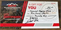 $25 Gift Certificate Gem County Motorsports