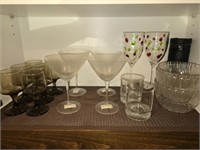 Shelf of Misc Glassware & More