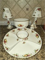 5 pcs of Royal Albert Old Country Roses Pieces