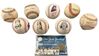 (8) Baseballs including John Krum, Tommy
