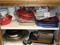 Cabinet lot of Kitchen items