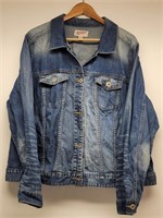 Arizona Jean Co Denim Jacket Size 3X Jrs Plus