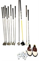 (12) Golf Clubs as shown along with asstd balls