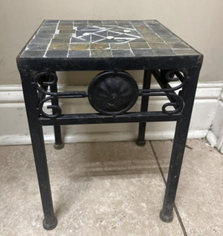 Small Mosaic Style Plant Stand