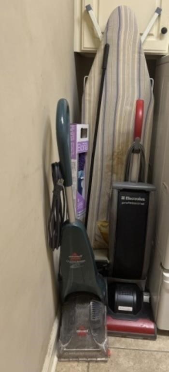 Lot of Vacuums Sweeper Mop and Ironing Board