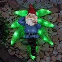 $45  Exhart Smoking Garden Gnome, LED, 12.5x9.5x5