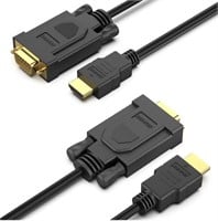 ($26) BENFEI 2 Pack HDMI to VGA 6 Feet Cable