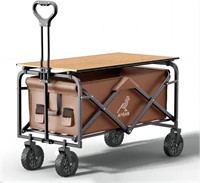 $70  Collapsible Wagon Cart - 150L, Tray Table