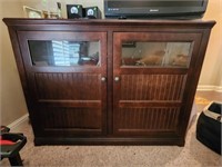 Wooden entertainment center contents not Included