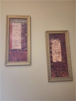 Lot of two wall decor pieces