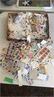 Flat full of used stamps