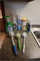 Cleaners; Scrubbing Bubbles; lysol;