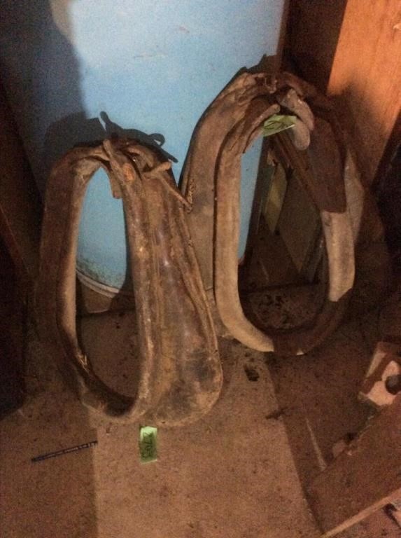 Two horse collars, need repair