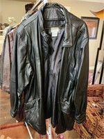 Charles Klein Size XL Genuine Leather Jacket