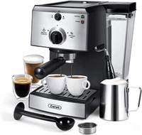 $120  Gevi 15 Bar Espresso Machine, 1.5L, Silver,