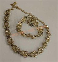 Vintage coro costume jewelry, necklace and