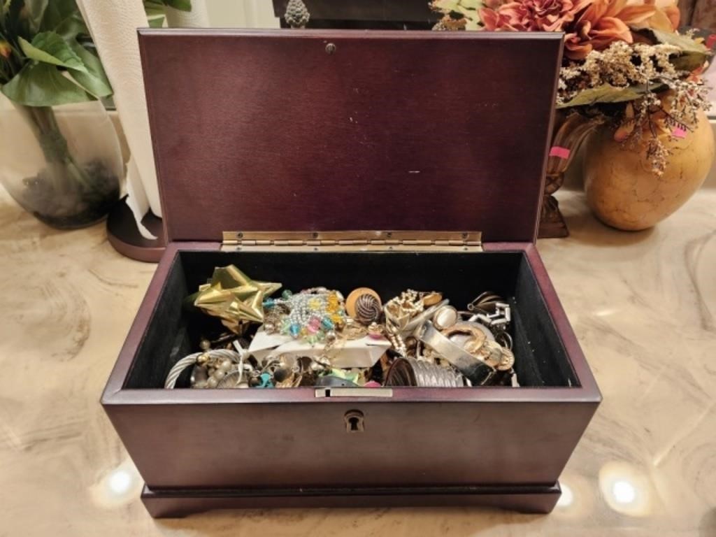 Jewelry Box Full of Costume Jewelry