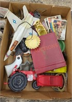Vintage toys and trinket tray lot