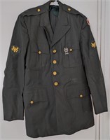 MilItary Dress Uniform w/ Rifle Medal & Patches