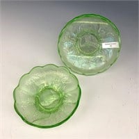 NW Lime Green Peacock & Urn ICS Bowl Lot