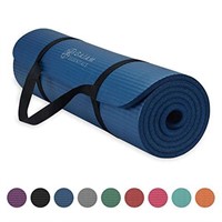 $20  Gaiam Yoga Mat, Navy, 72L x 24W x 2/5