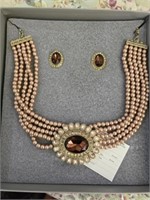 HSN luxury women's necklace set