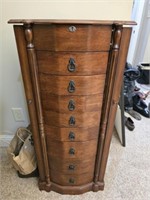 Beautiful wood jewelry cabinet