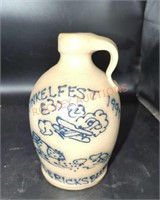 Hinklefest Fredericksburg pa pottery apx 9in tall