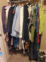 Estate lot of women's dress clothes large to XL