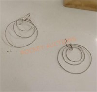 Sterling hoop earrings