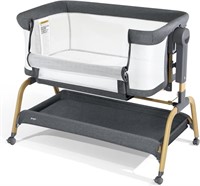 $150  Jimglo 3 in 1 Baby Bassinet, Bedside Crib