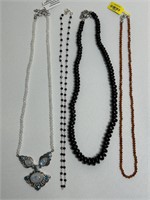 4 New 925 Bead Necklaces