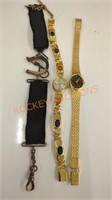 Costume jewelry ladies watch lot