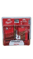 New Milwaukee 23pc Titanium Drill Bit Set