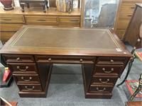 Leather top desk