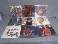 9 Assorted 70's-80's Rock Vinyl Records