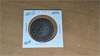 1898 Newfoundland Silver 50 Cent Coin