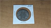 1908 Canada 50 Cent Silver Coin