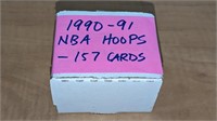 1990 91 NBA Hoops Card Lot of 157