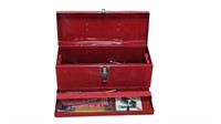 Metal Tool Box with Tools