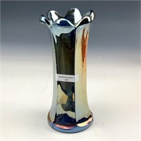 Eda Blue Six Fasset Vase