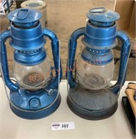 Vintage dietz oil lamps