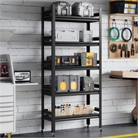 $0  5-Tier Storage Shelves, Heavy Duty, Metal