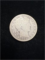 1915 S Barber Half Dollar