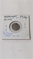 1926 Nederlanden 10 Cent Silver Coin