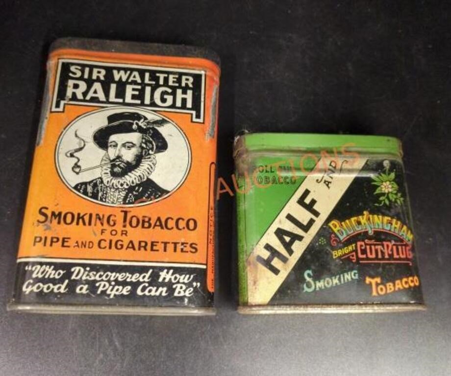 Vintage tobacco tins (Sir Walter Raleigh,